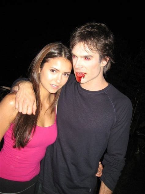 did damon and elena dating in real life
